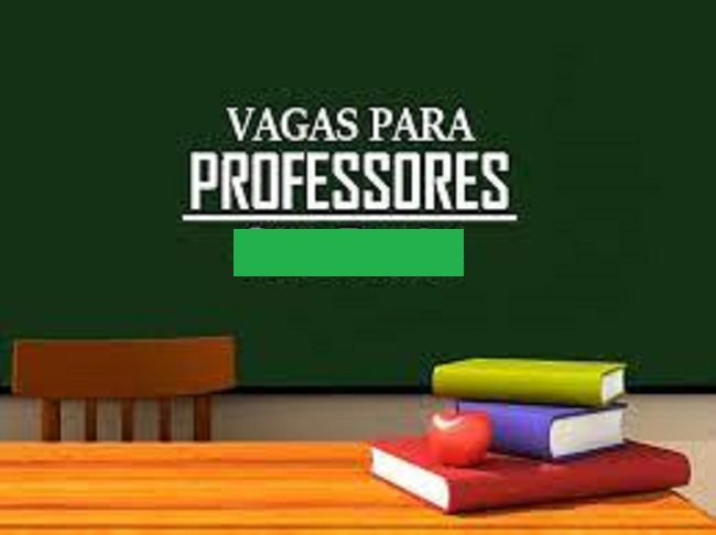 Vaga de emprego para professor